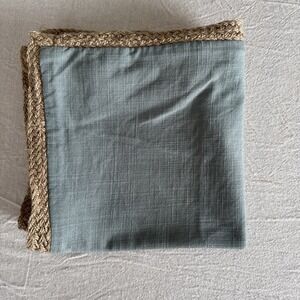 Pier 1 Sage Green Pillow Cover 18x18 Jute Trim Farmhouse Coastal